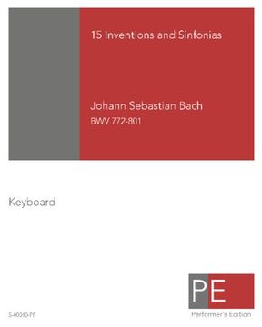 portada Bach: 15 Inventions and Sinfonias 