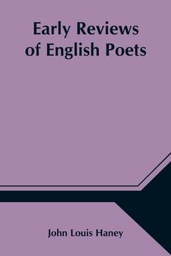 portada Early Reviews of English Poets (en Inglés)