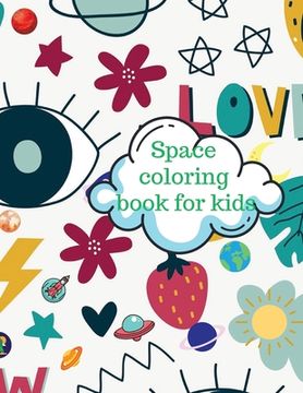 portada Space coloring book for kids (en Inglés)
