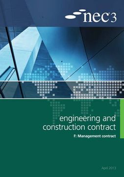 portada Nec3 Engineering and Construction Contract Option f: Management Contract (in English)