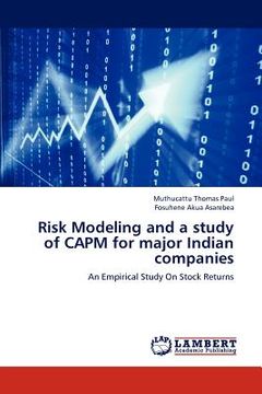 portada risk modeling and a study of capm for major indian companies (en Inglés)