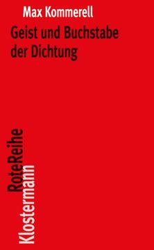 portada Geist Und Buchstabe Der Dichtung: Goethe - Schiller - Kleist - Holderlin (en Alemán)