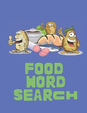 portada Food Word Search: Pizza, Hamburgers, Pasta - Find them all in this themed word find