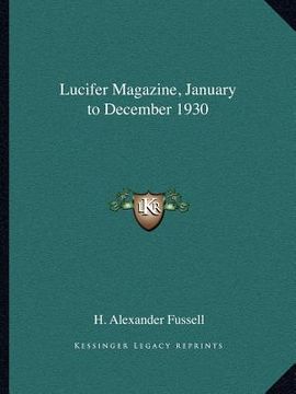 portada lucifer magazine, january to december 1930 (in English)