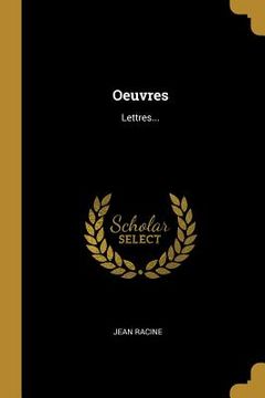 portada Oeuvres: Lettres... (en Francés)