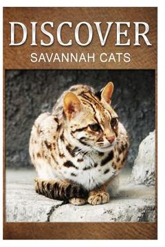 portada Savannah Cats - Discover: Early reader's wildlife photography book (en Inglés)