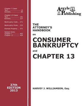 portada the attorney's handbook on consumer bankruptcy and chapter 13 (37th ed., 2013) (in English)