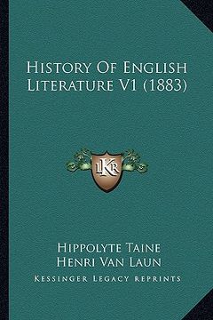 portada history of english literature v1 (1883) (en Inglés)