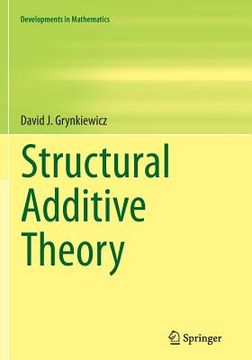 portada Structural Additive Theory (en Inglés)