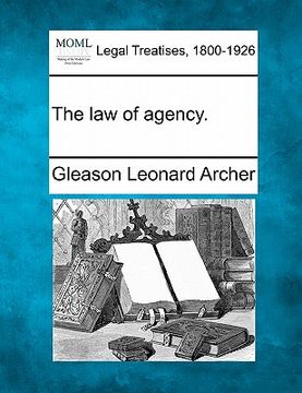 portada the law of agency. (en Inglés)