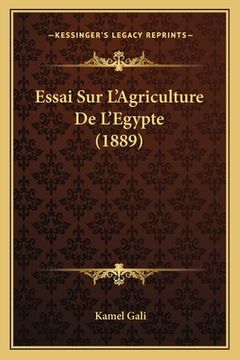 portada Essai Sur L'Agriculture De L'Egypte (1889)