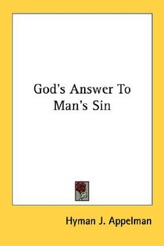 portada god's answer to man's sin (en Inglés)