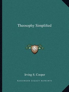 portada theosophy simplified (en Inglés)