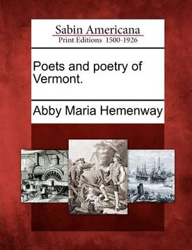 portada poets and poetry of vermont. (en Inglés)