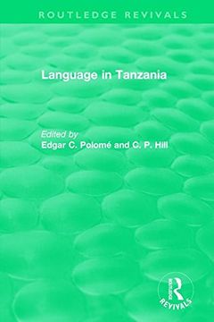 portada Routledge Revivals: Language in Tanzania (1980) (in English)