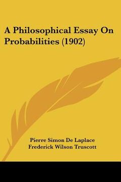portada a philosophical essay on probabilities (1902) (in English)