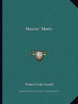 portada masons' marks (en Inglés)