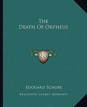 portada the death of orpheus (in English)