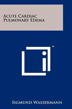 portada acute cardiac pulmonary edema (en Inglés)