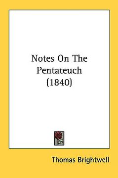 portada notes on the pentateuch (1840) (en Inglés)