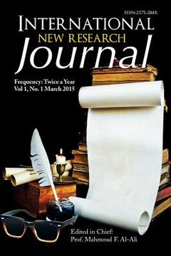 portada International New Research Journal (en Inglés)