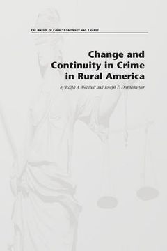portada Change and Continuity in Crime in Rural America (en Inglés)