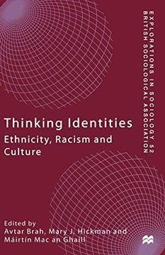 portada Thinking Identities: Ethnicity, Racism and Culture (Explorations in Sociology. ) (en Inglés)
