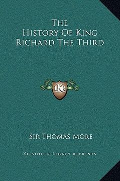 portada the history of king richard the third (in English)