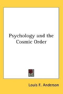 portada psychology and the cosmic order (en Inglés)