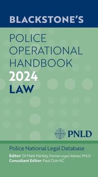 portada Blackstone's Police Operational Handbook 2024 (en Inglés)