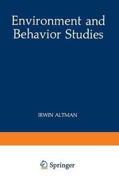 portada Environment and Behavior Studies: Emergence of Intellectual Traditions (en Inglés)