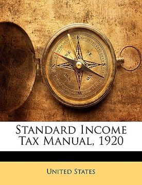 portada standard income tax manual, 1920 (in English)