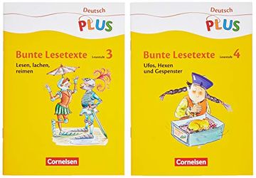 portada Deutsch Plus - Grundschule - Bunte Lesetexte - Arbeitshefte Stufe 3 und 4 im Paket