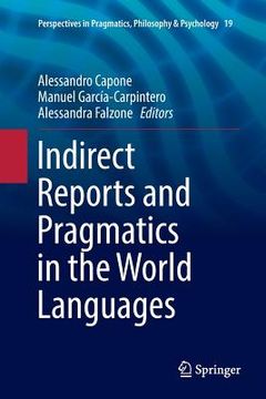 portada Indirect Reports and Pragmatics in the World Languages (en Inglés)