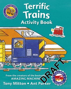 portada Amazing Machines Terrific Trains Sticker Activity Book (en Inglés)