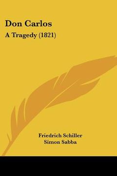 portada don carlos: a tragedy (1821) (en Inglés)