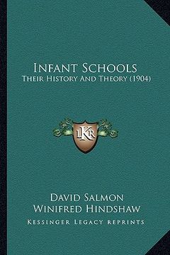 portada infant schools: their history and theory (1904) (en Inglés)