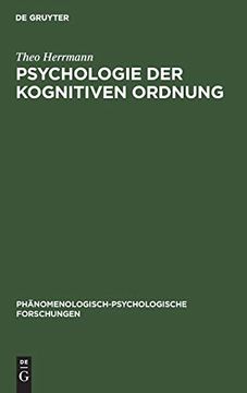 portada Psychologie der Kognitiven Ordnung (en Alemán)