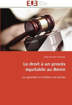 portada Le Droit a Un Proces Equitable Au Benin