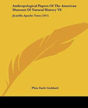 portada anthropological papers of the american museum of natural history v8: jicarilla apache texts (1911)