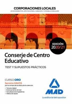 portada Conserje de Centro Educativo de Corporaciones Locales. Test y Supuestos Prácticos (in Spanish)
