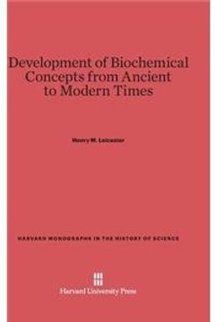 portada Development of Biochemical Concepts from Ancient to Modern Times (Harvard Monographs in the History of Science)