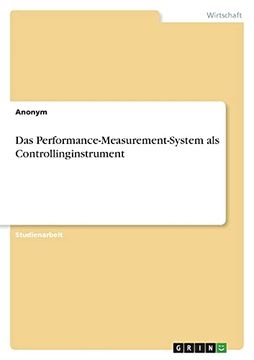 portada Das Performance-Measurement-System als Controllinginstrument (en Alemán)