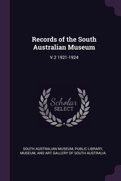 portada Records of the South Australian Museum: V.2 1921-1924 (in English)
