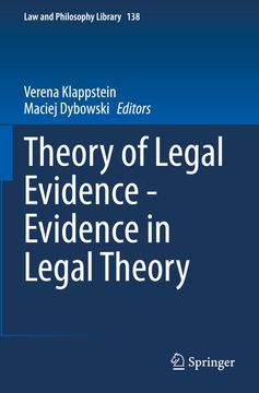 portada Theory of Legal Evidence - Evidence in Legal Theory (en Inglés)