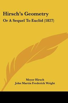 portada hirsch's geometry: or a sequel to euclid (1827) (in English)