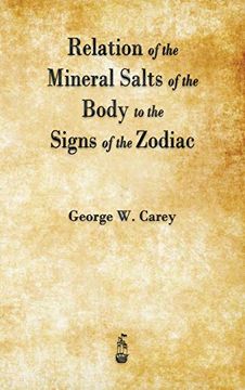 portada Relation of the Mineral Salts of the Body to the Signs of the Zodiac (en Inglés)