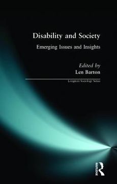 portada disability and society: emergi (en Inglés)