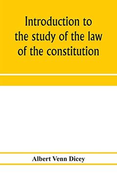 portada Introduction to the Study of the law of the Constitution 