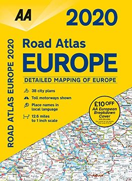 portada Road Atlas Europe 2020 (en Inglés)